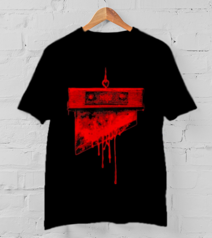 Noyz Narcos Italian Horror Story Ghigliottina Blood Dripping Guillotine T-Shirt