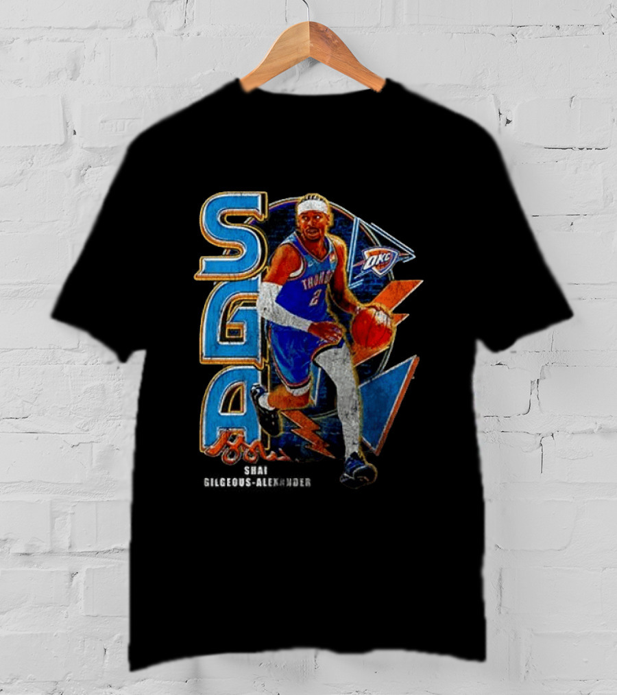 Oklahoma City Thunder Shai Gilgeous Alexander SGA MVP OKC T-Shirt