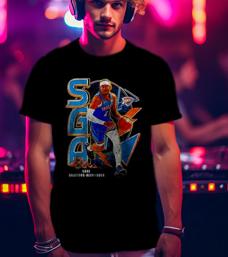 Oklahoma City Thunder Shai Gilgeous Alexander SGA MVP OKC T-Shirt