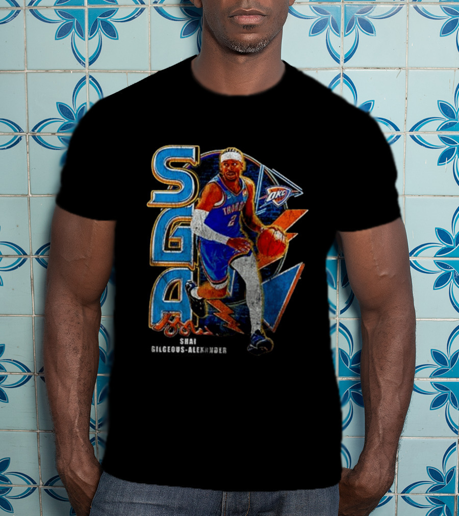 Oklahoma City Thunder Shai Gilgeous Alexander SGA MVP OKC T-Shirt