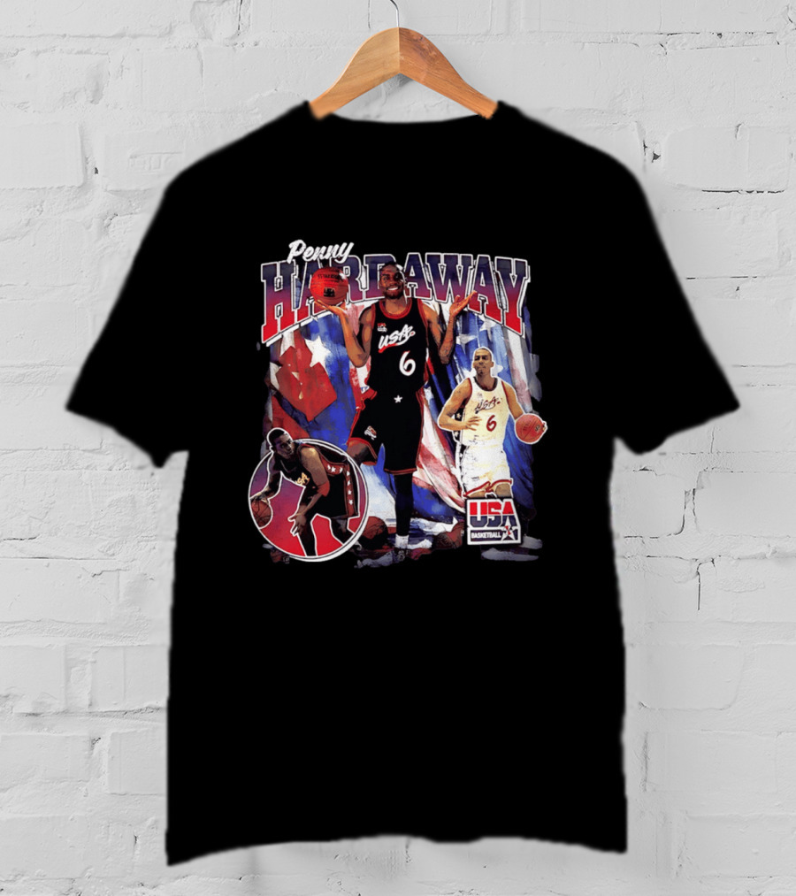 Penny Hardaway USA Basketball Legend Stars And Stripes USA Basketball T-Shirt