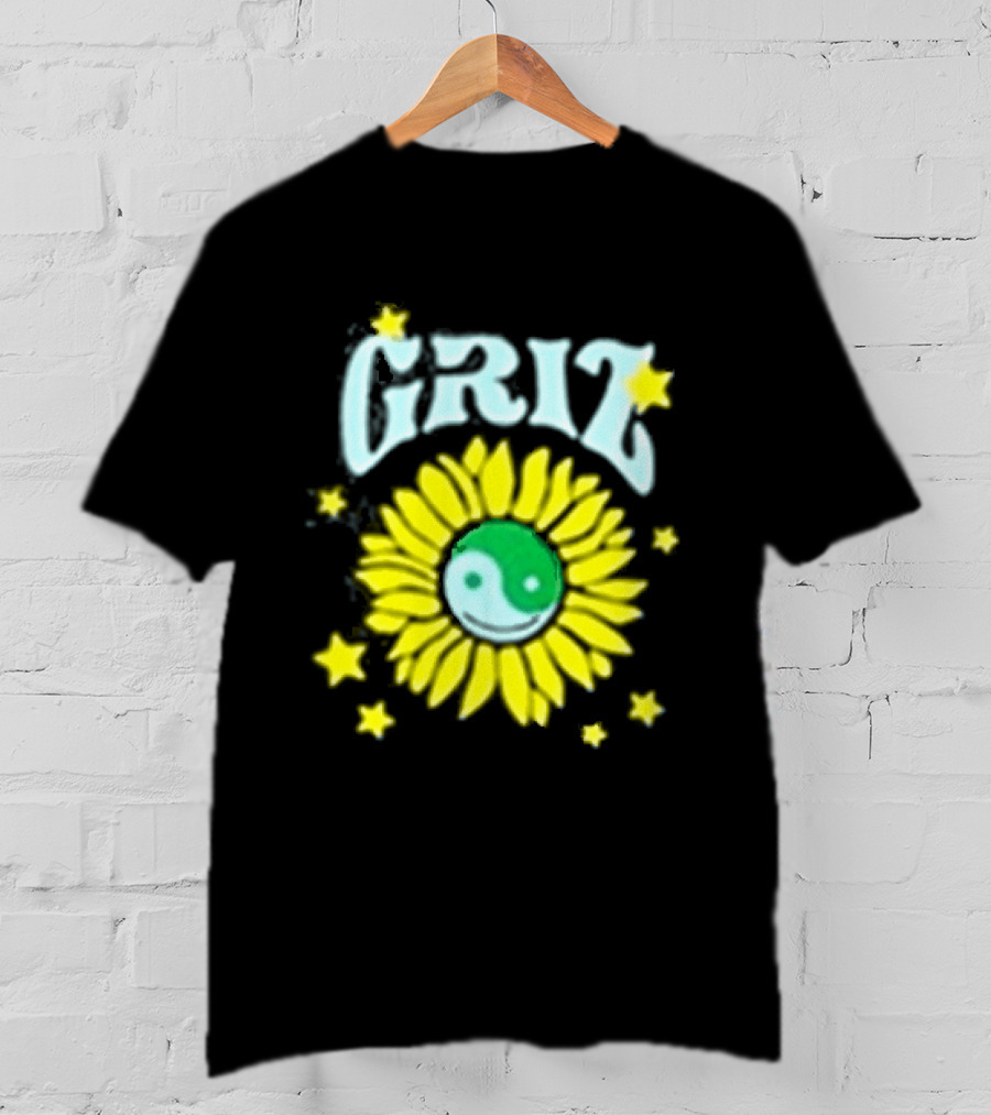 Griz Sunflower Yin Yang Starry T-Shirt