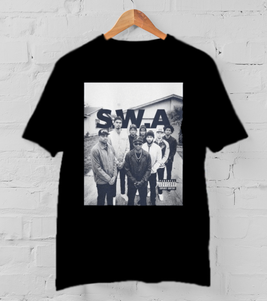 S.W.A San Antonio Spurs NBA Team Photo Iconic Streetwear T-Shirt