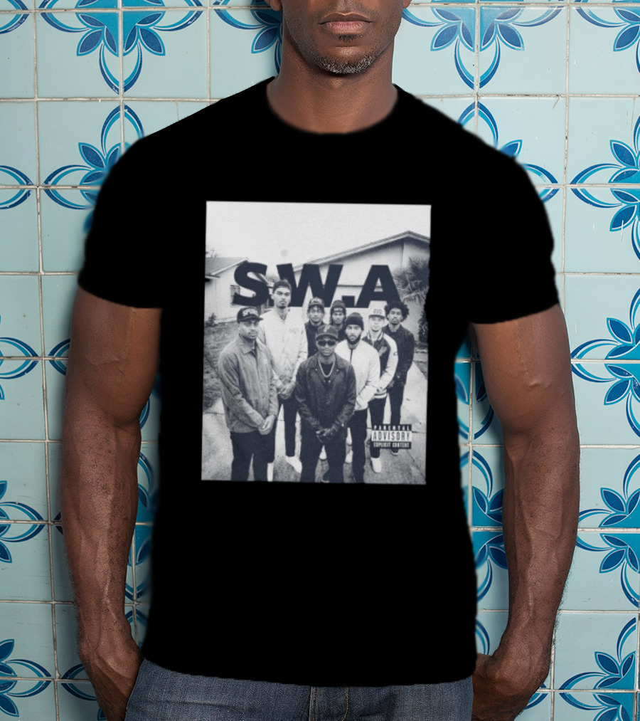 S.W.A San Antonio Spurs NBA Team Photo Iconic Streetwear T-Shirt