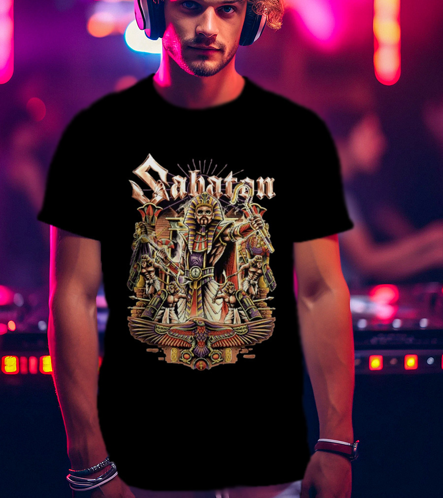 Sabaton The Legendary Tour 2026 Pop Up Collection Pharaoh Alexander Egyptian Hordes Of Khan T-Shirt