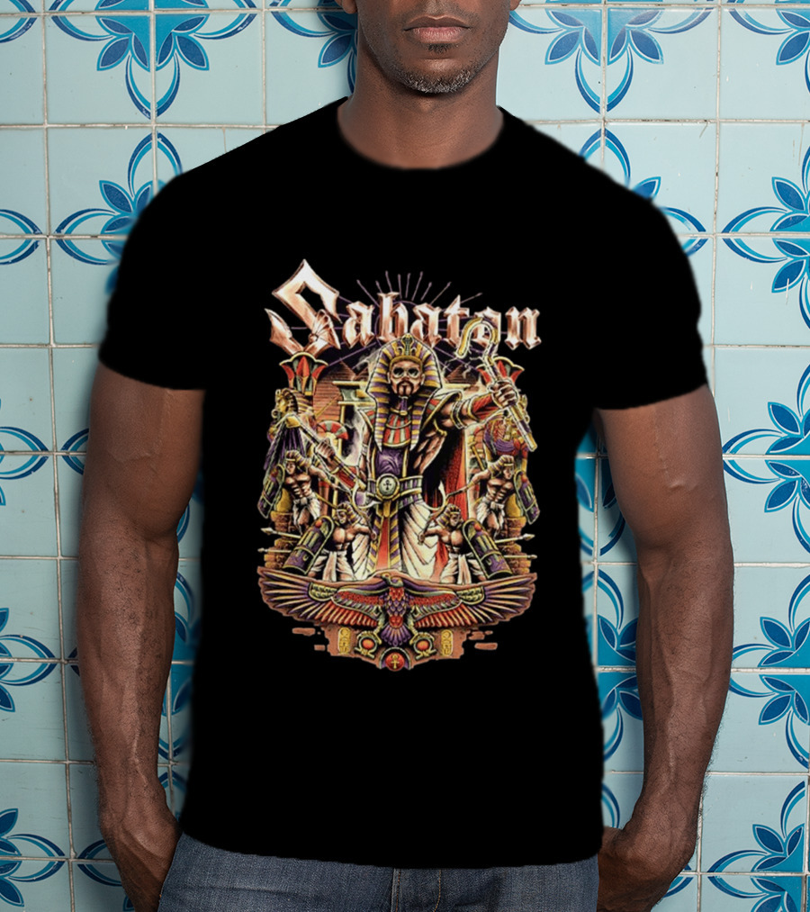 Sabaton The Legendary Tour 2026 Pop Up Collection Pharaoh Alexander Egyptian Hordes Of Khan T-Shirt
