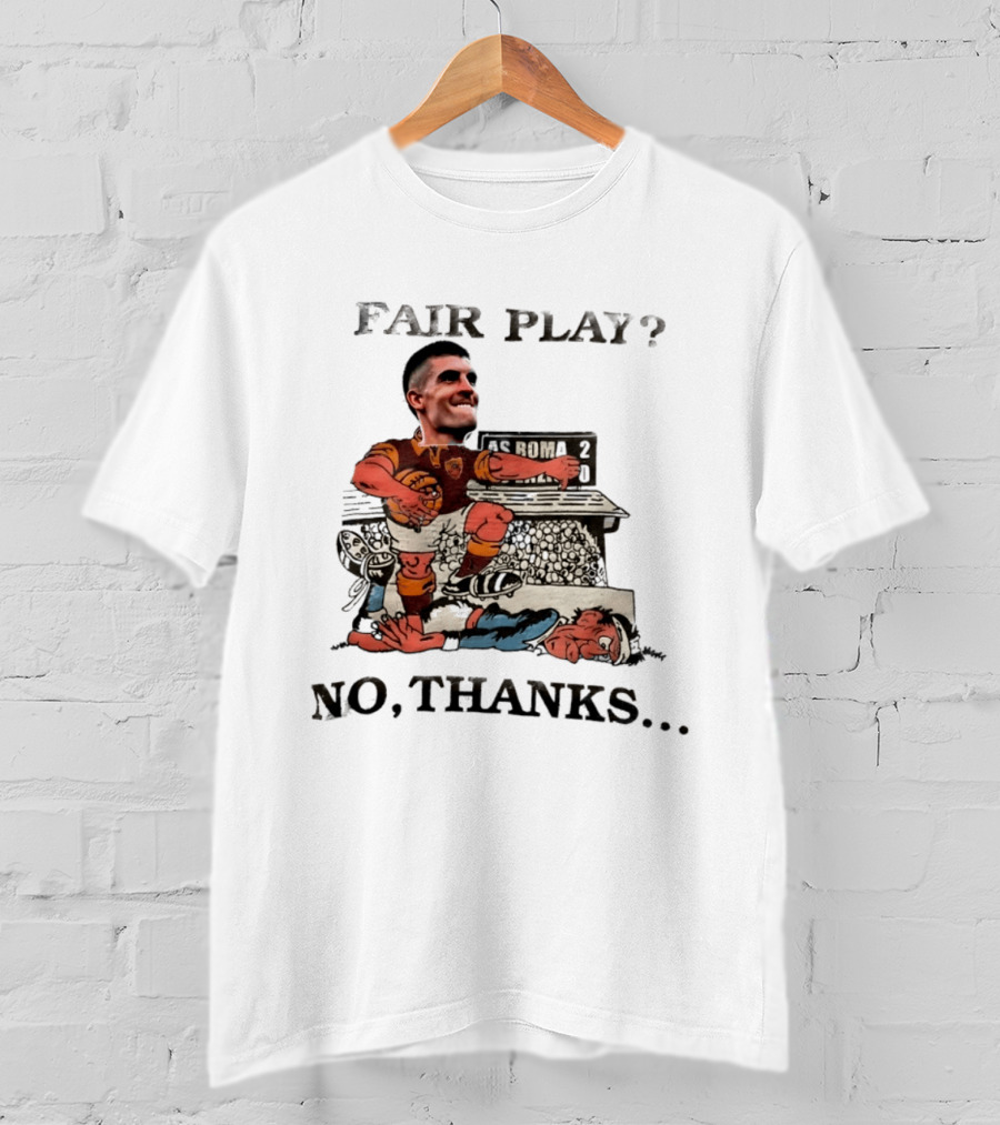 Gianluca Mancini AS Roma Fair Play No Thanks Comic T-Shirt