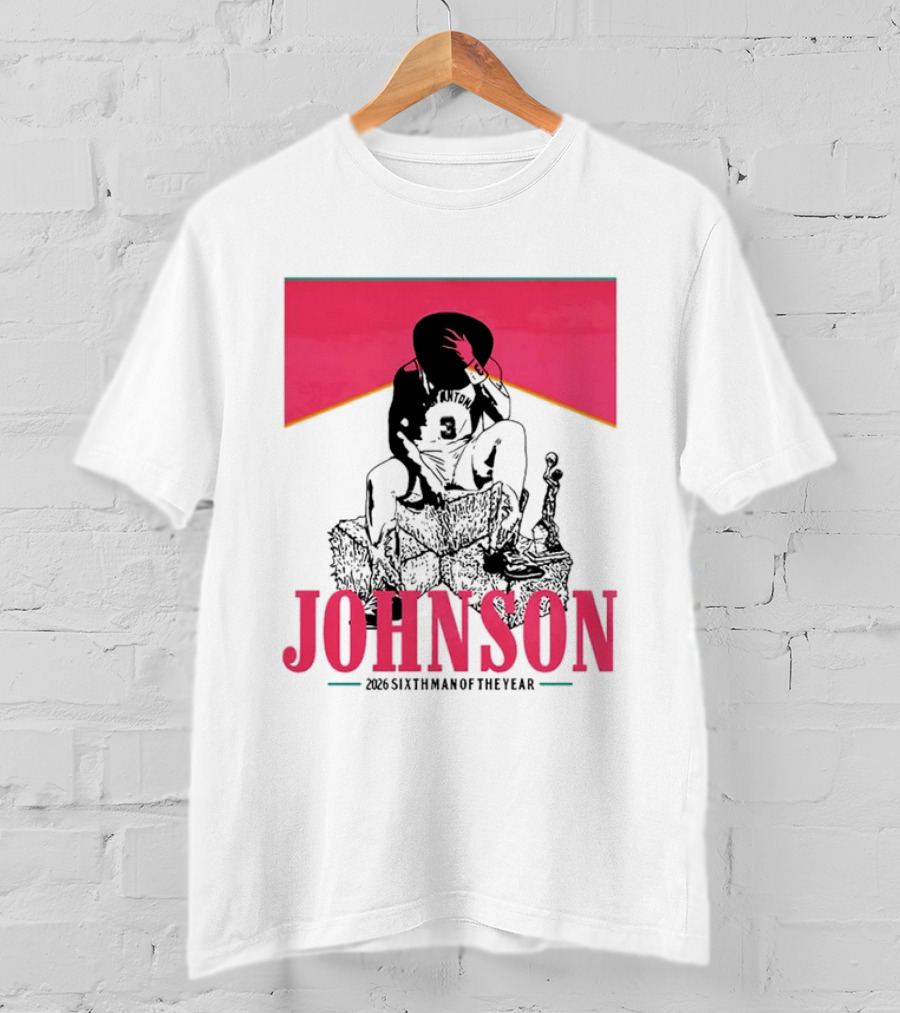 San Antonio Spurs 26 Johnson 2023 Sixth Man Of The Year T-Shirt