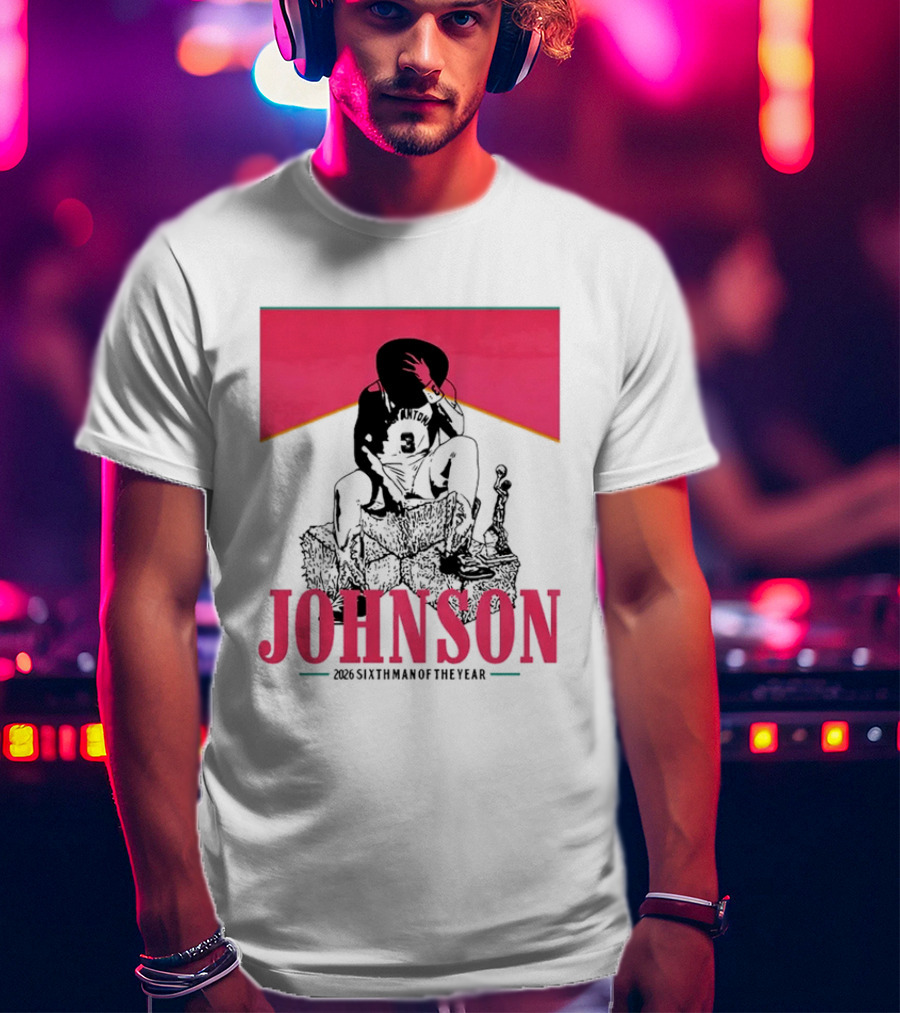 San Antonio Spurs 26 Johnson 2023 Sixth Man Of The Year T-Shirt