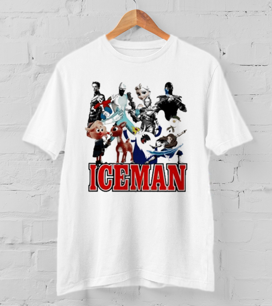 Secretclub Iceman Rudolph And Frosty Characters T-Shirt
