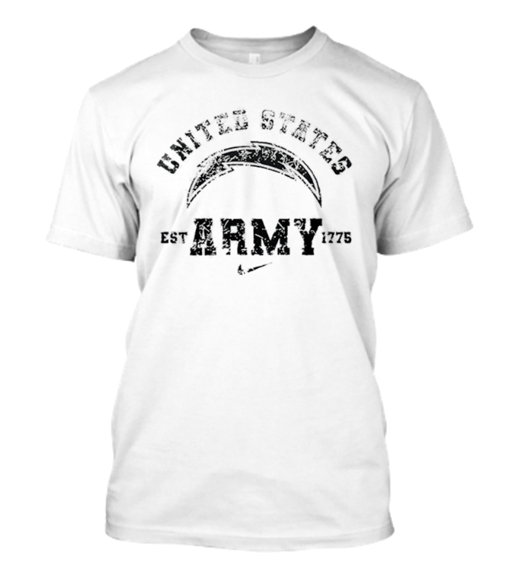 Los Angeles Chargers United States Army Once A Soldier Always A Soldier Skull T-Shirt
