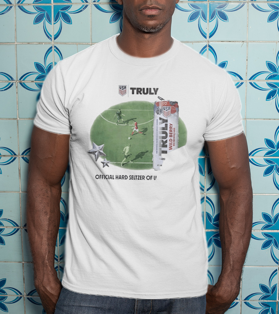 USA Truly Hard Seltzer Wild Berry Soccer Collaboration T-Shirt