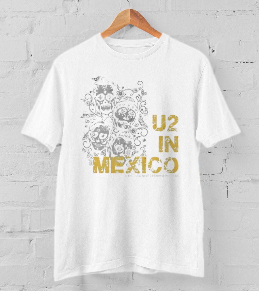 U2 In Mexico Día De Los Muertos Calavera T-Shirt
