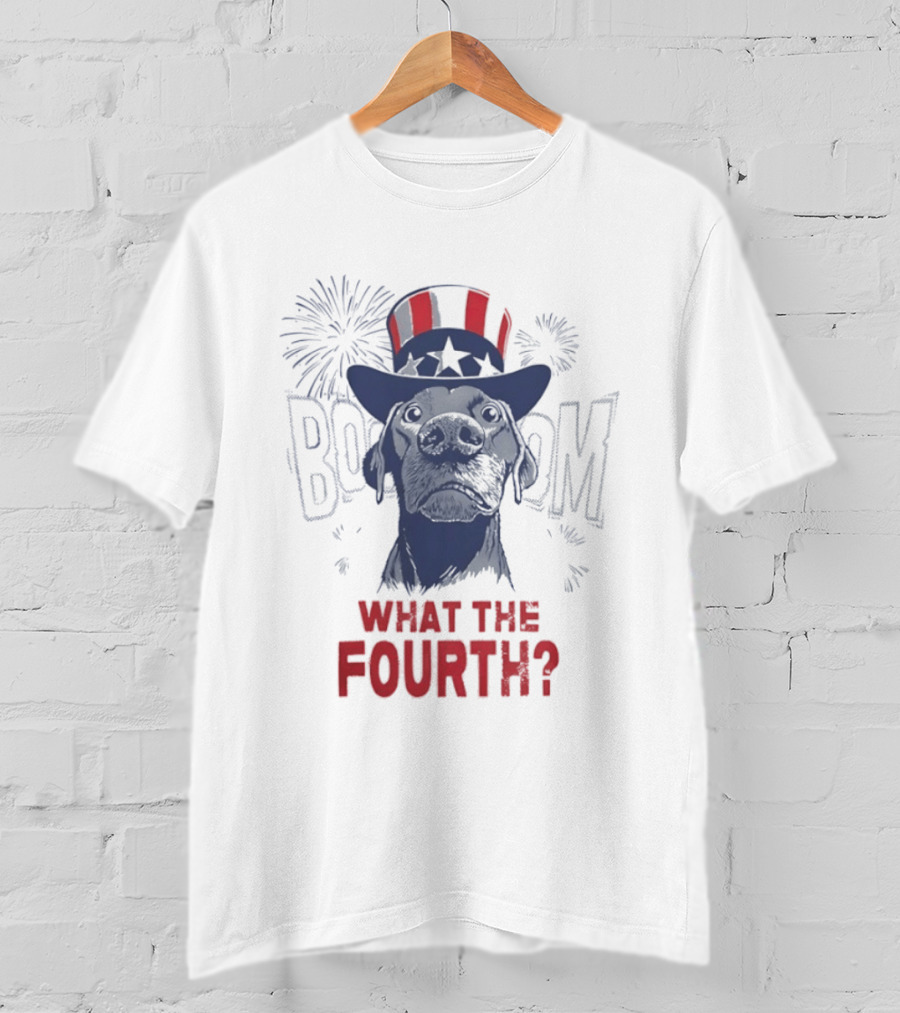 What The Fourth July 4th BOOM Fireworks USA 250th Anniversary T-Shirt