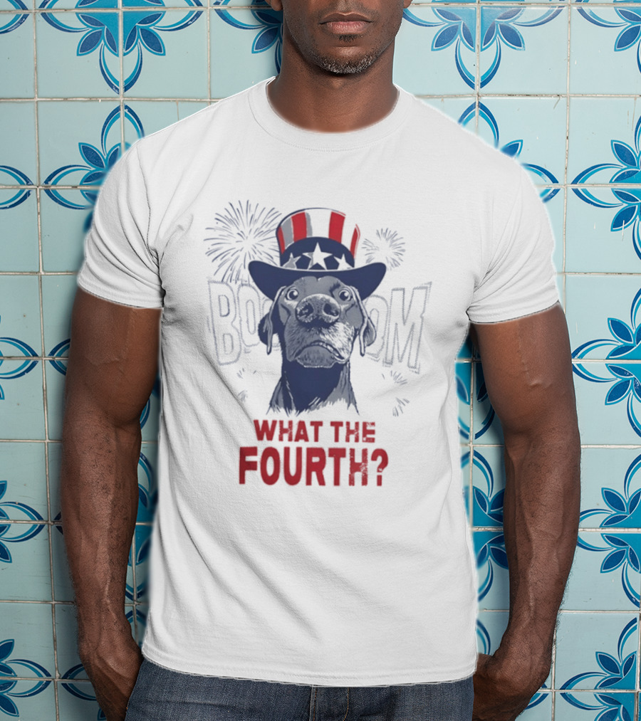 What The Fourth July 4th BOOM Fireworks USA 250th Anniversary T-Shirt