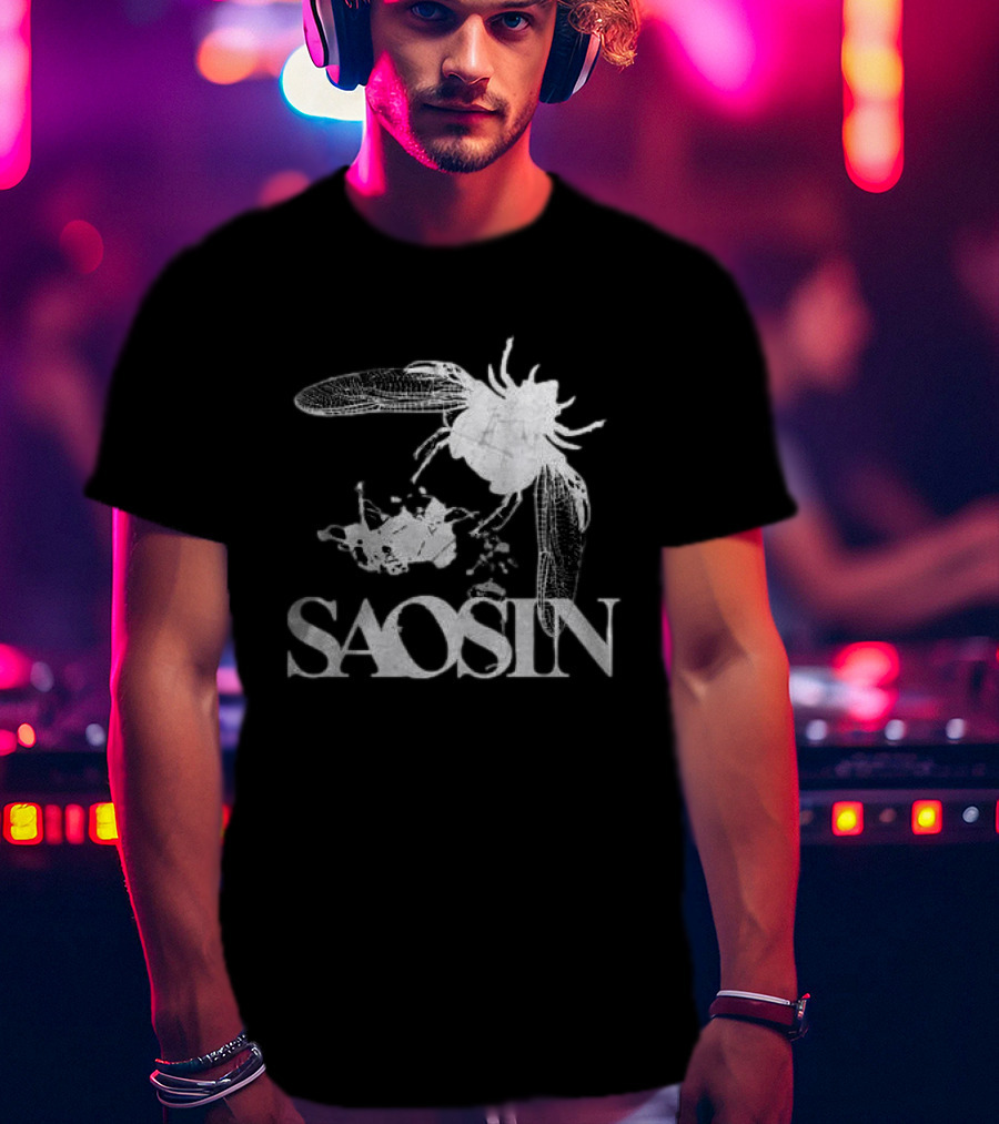 Saosin 20 Years Celebration Self Titled Album With Floral T-Shirt