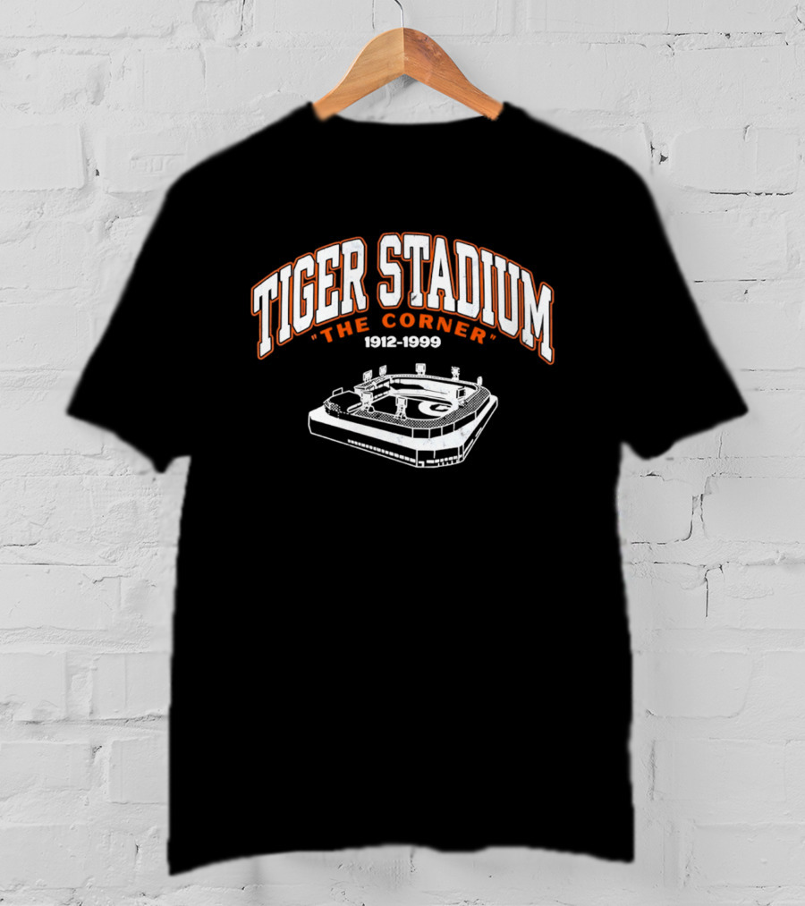 Tiger Stadium The Corner 1912 1999 Baseball Field T-Shirt