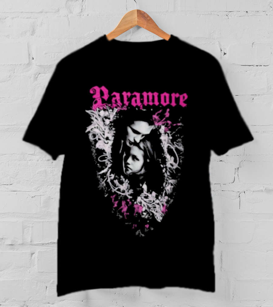 Twilight Edward Cullen Bella Swan Paramore Floral T-Shirt