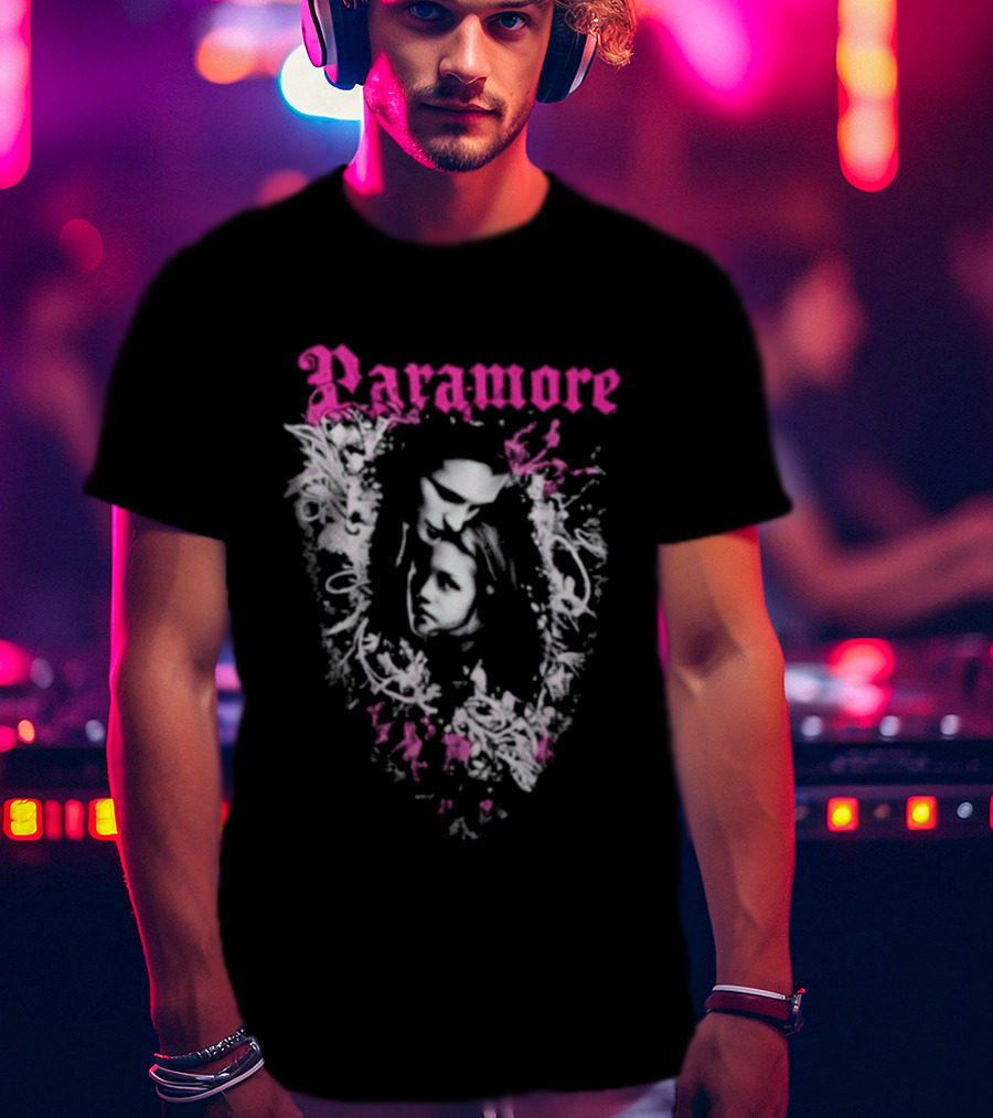 Twilight Edward Cullen Bella Swan Paramore Floral T-Shirt