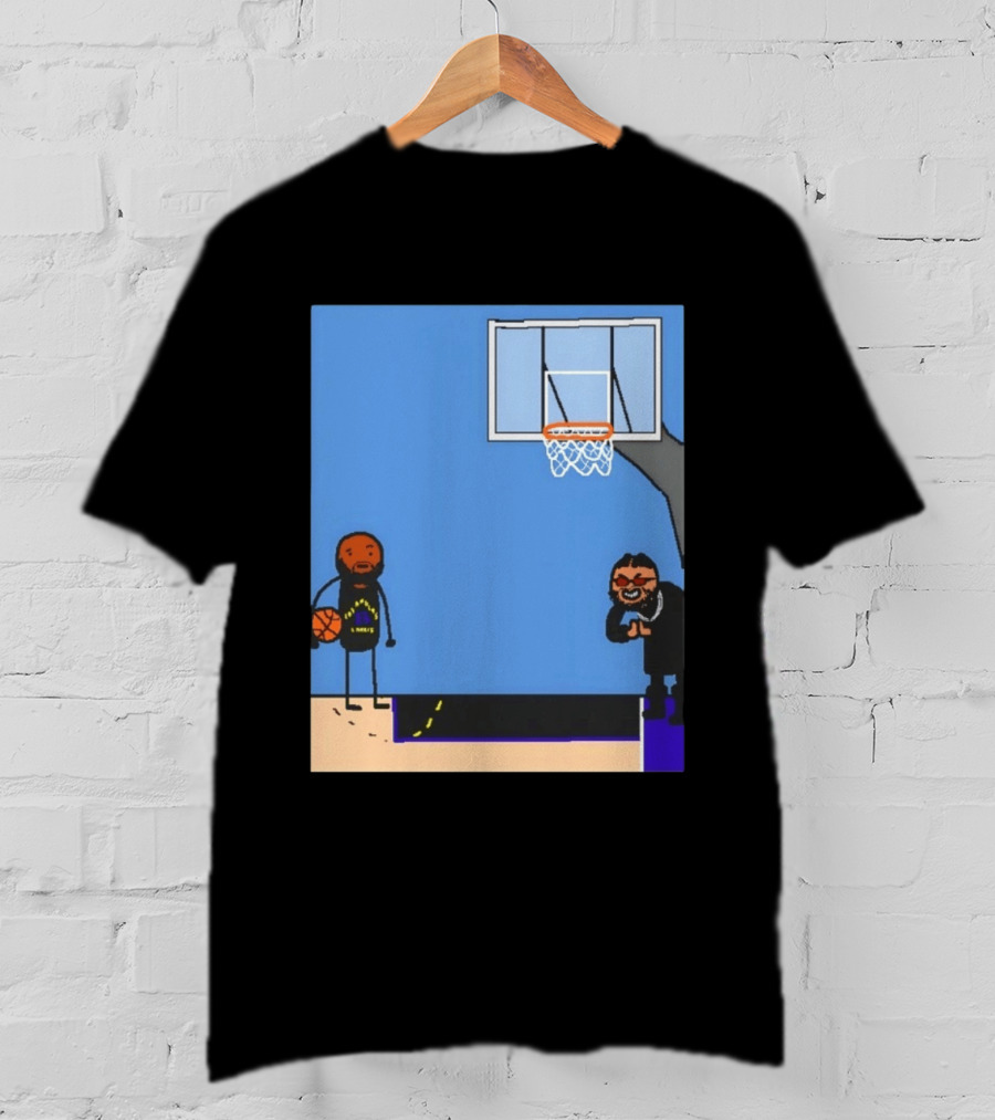 Villain Brooks Vs Dillon Brooks Basketball Humor Phoenix Suns Sketch T-Shirt