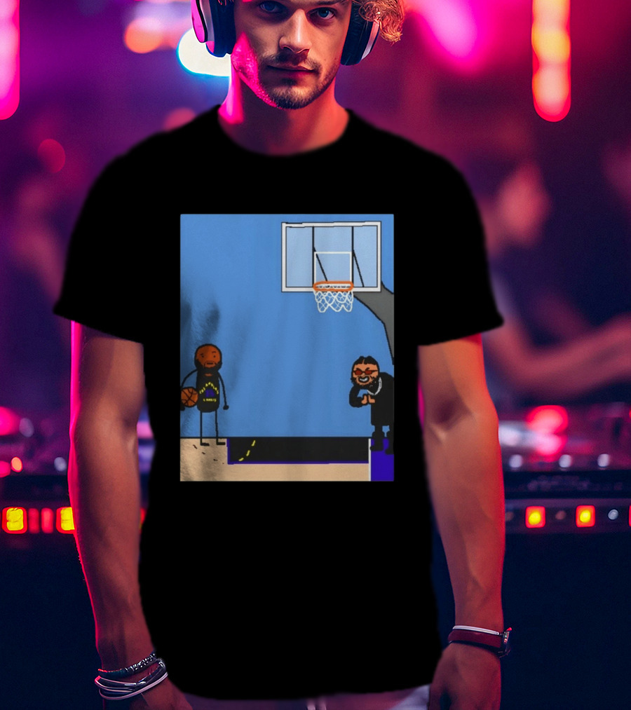Villain Brooks Vs Dillon Brooks Basketball Humor Phoenix Suns Sketch T-Shirt