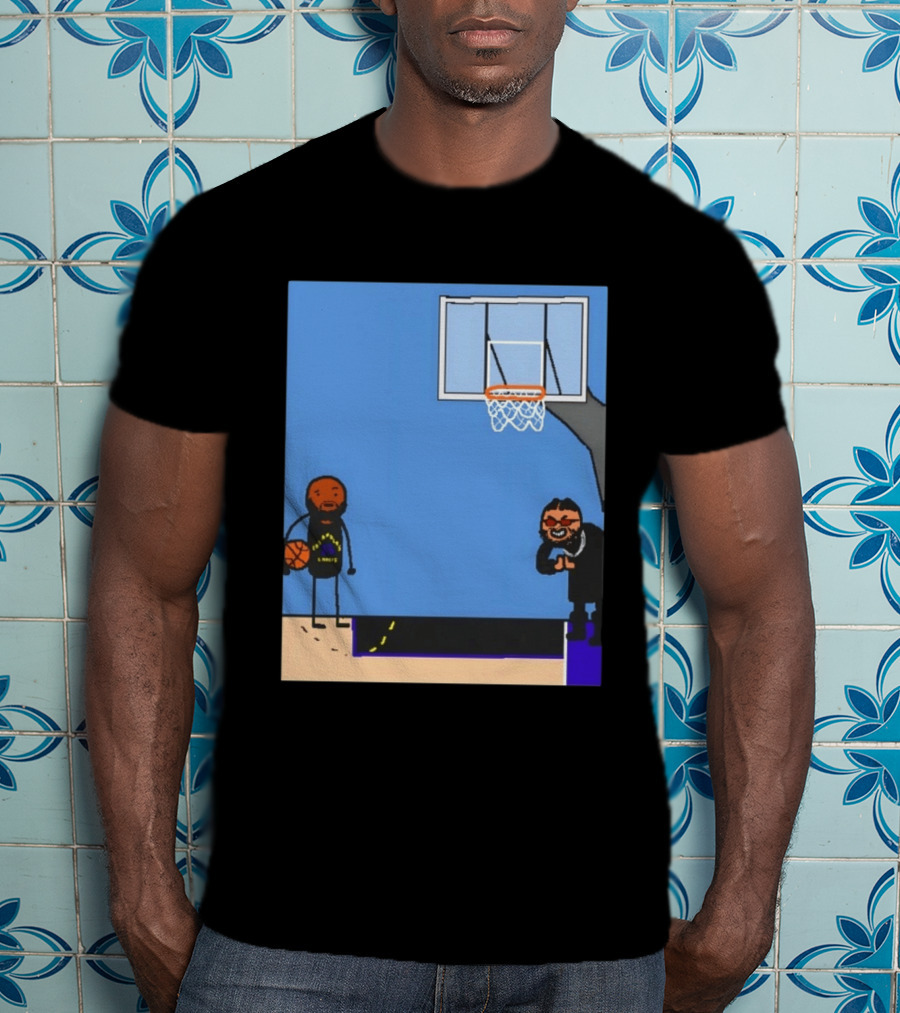 Villain Brooks Vs Dillon Brooks Basketball Humor Phoenix Suns Sketch T-Shirt