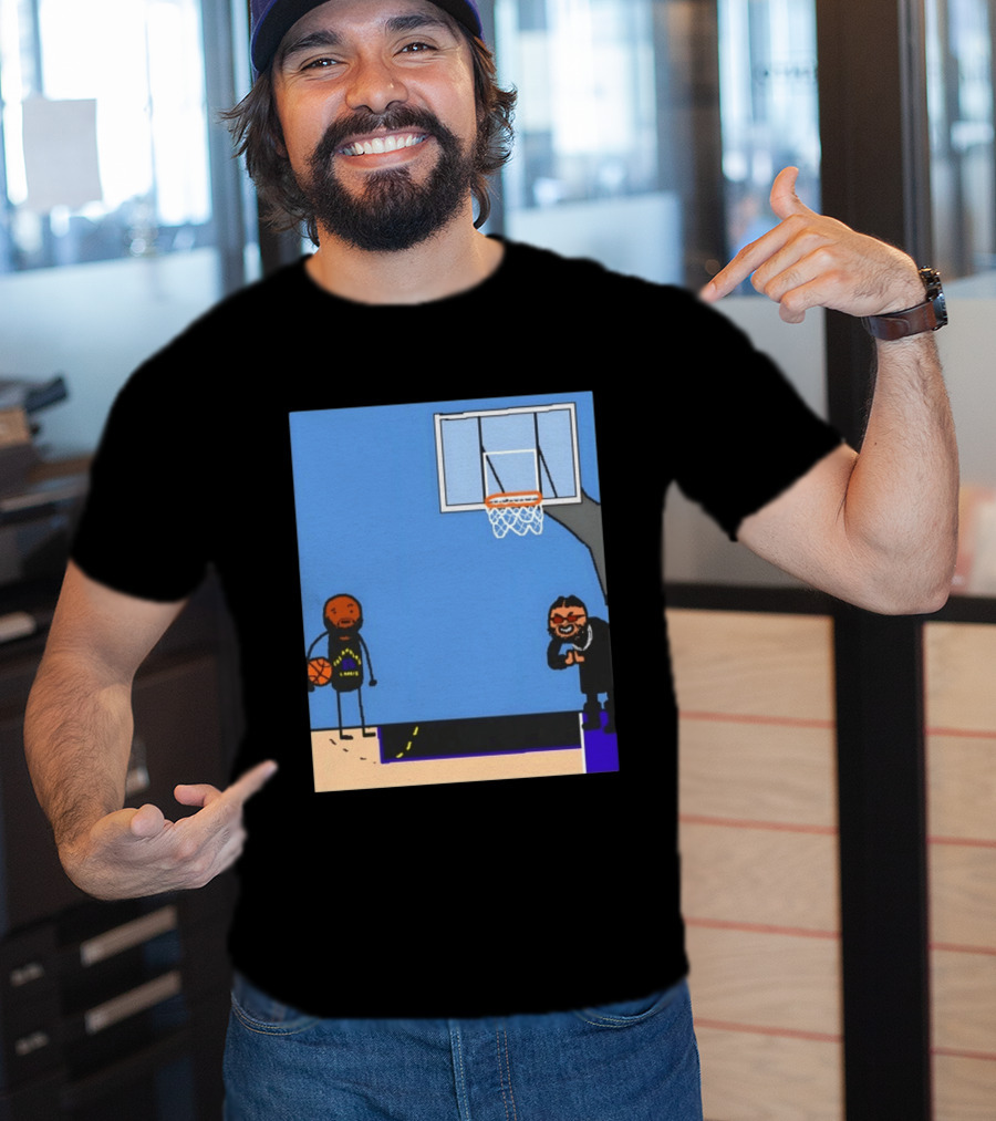 Villain Brooks Vs Dillon Brooks Basketball Humor Phoenix Suns Sketch T-Shirt