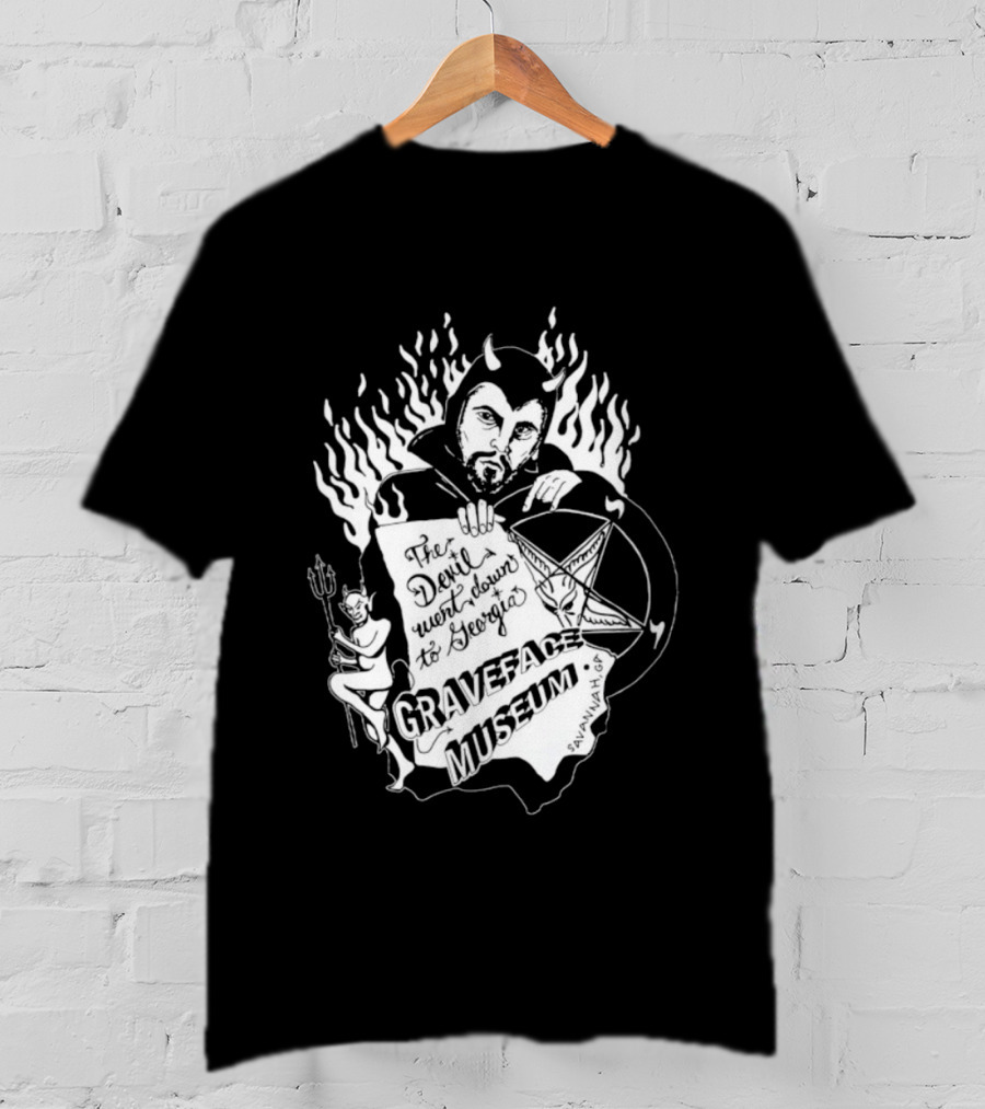 Anton LaVey Church Of Satan Graveface Museum The Devil Went Down To Georgia T-Shirt