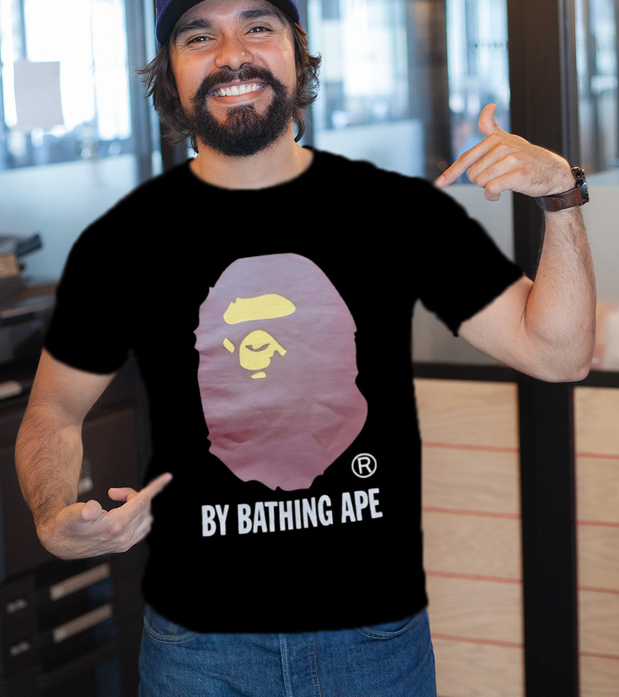 By Bathing Ape Iconic Yellow Ape Face T-Shirt