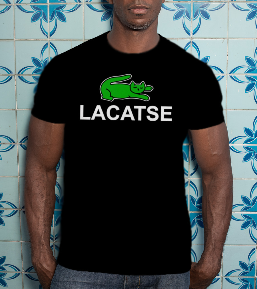 Lacatse Green Cat T-Shirt