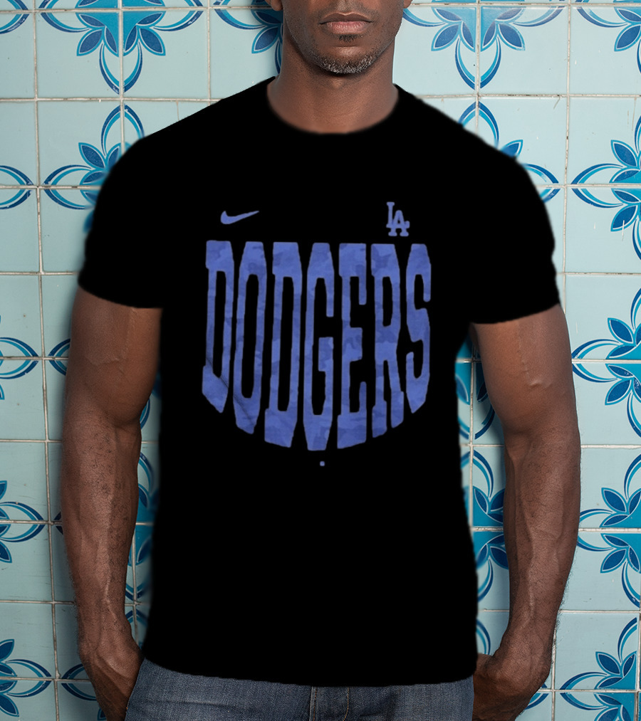 Los Angeles Dodgers Nike Camo Velocity Victor Blue Edition T-Shirt