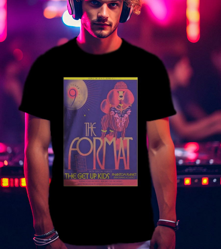 October 9 The Format With The Get Up Kids And Phantom Planet At Radio City Music Hall T-Shirt