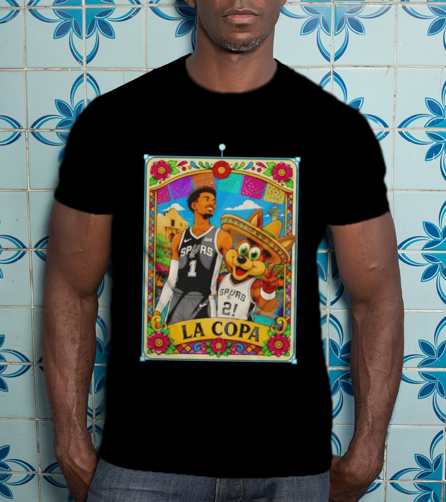 Original Victor Wembanyama Coyote Mexico La Copa San Antonio Spurs Basketball T-Shirt