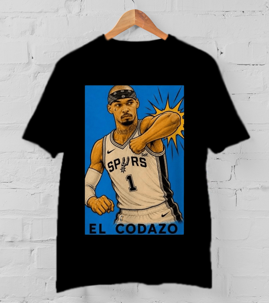 San Antonio Spurs El Codazo Victor Wembanyama Basketball Self T-Shirt
