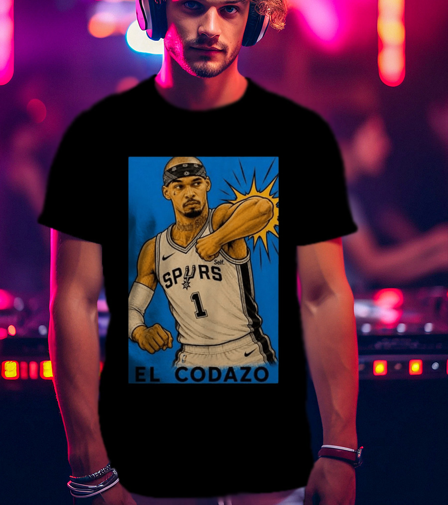 San Antonio Spurs El Codazo Victor Wembanyama Basketball Self T-Shirt