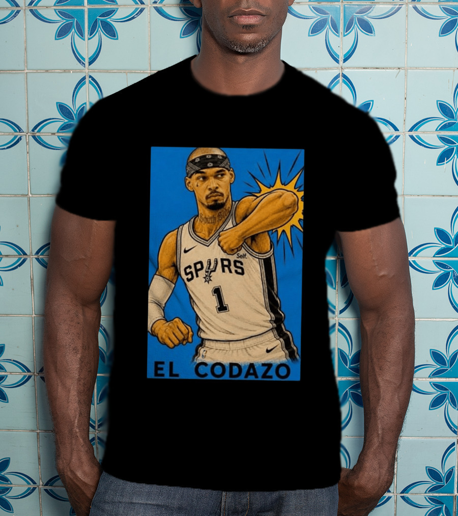 San Antonio Spurs El Codazo Victor Wembanyama Basketball Self T-Shirt