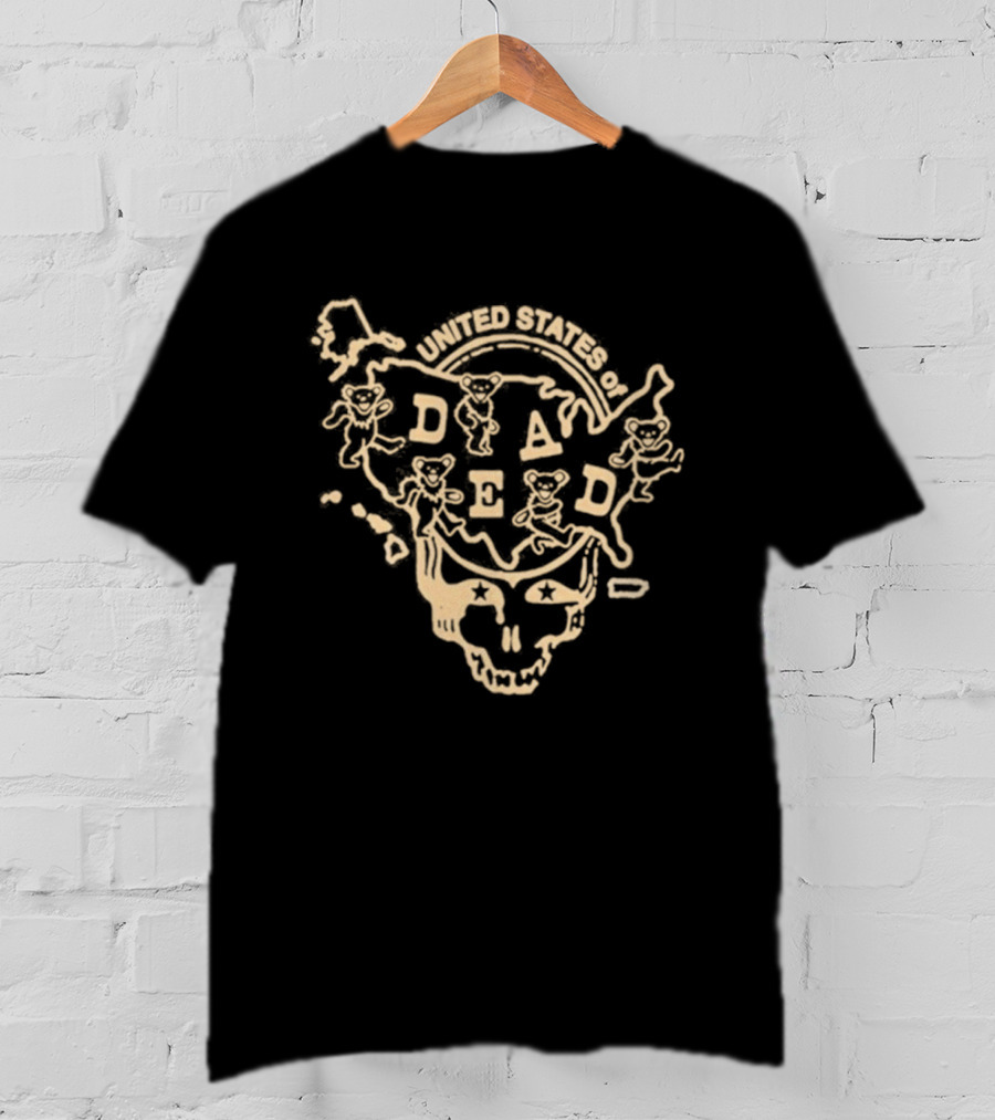 Tennessee United States Of Dead Take Me Back To Tennessee 2026 Skull Map T-Shirt