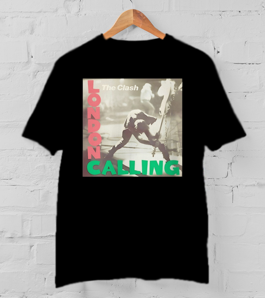The Clash London Calling Punk Rock Album Cover Image T-Shirt