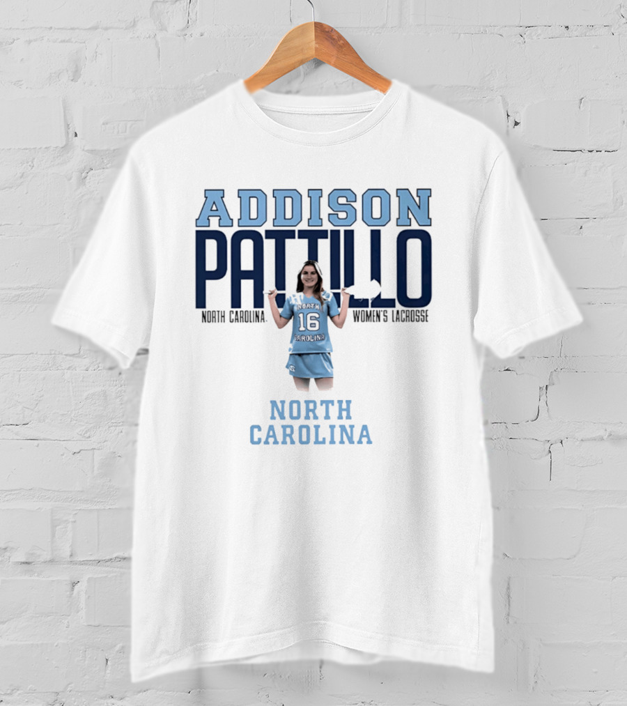 Addison Pattillo North Carolina Women's Lacrosse 16 Player T-Shirt