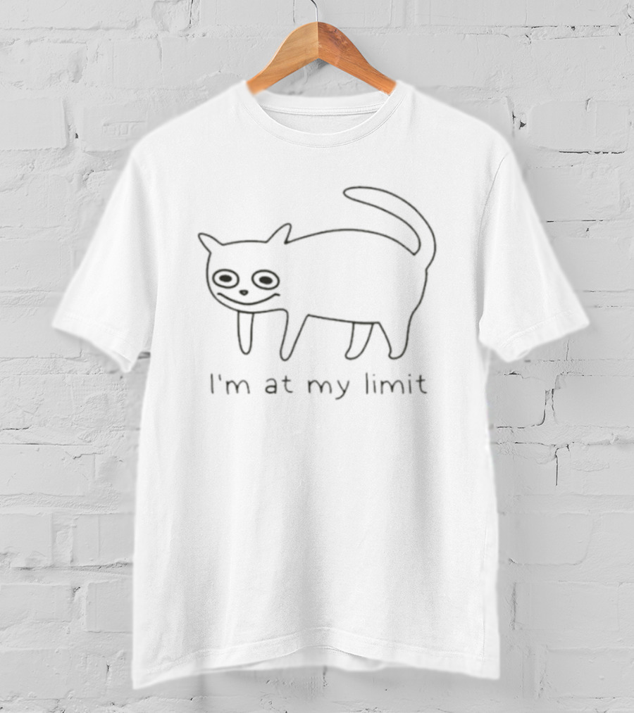 I'm At My Limit Cat Sketch T-Shirt