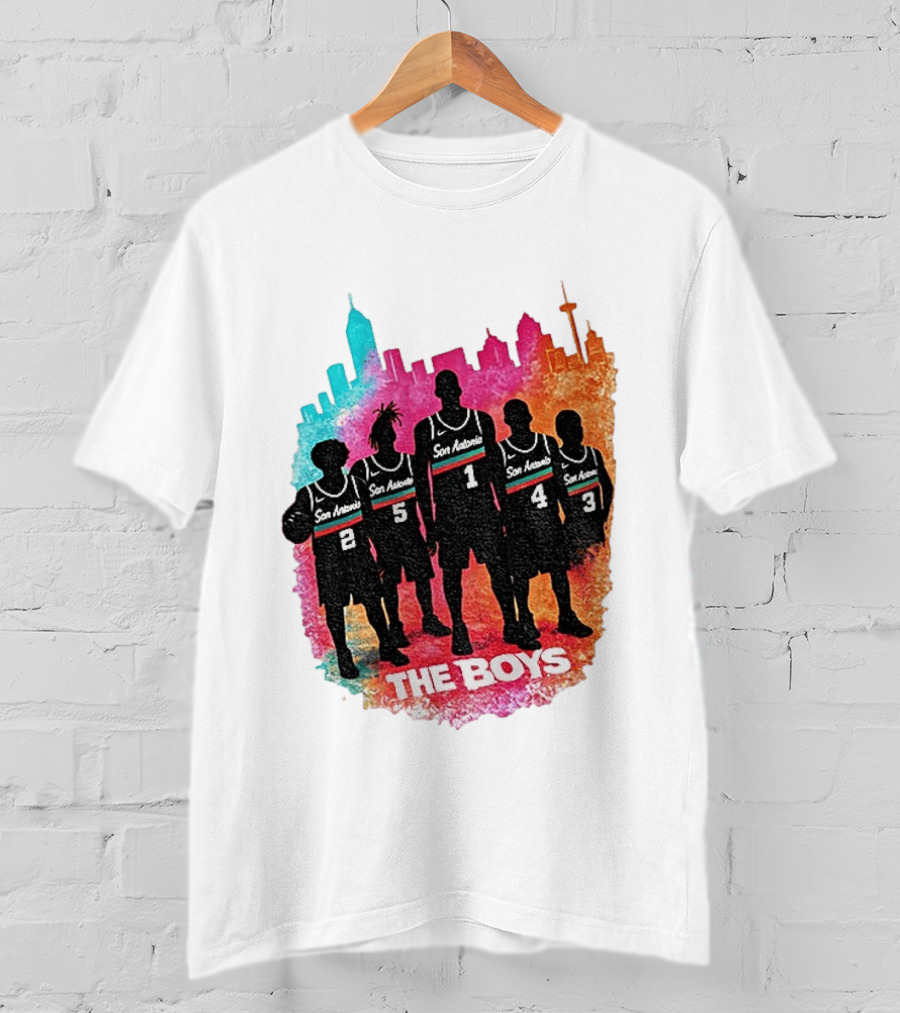 The Boys San Antonio Spurs Classic City Edition Basketball Player T-Shirt