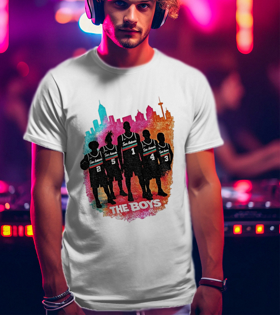 The Boys San Antonio Spurs Classic City Edition Basketball Player T-Shirt