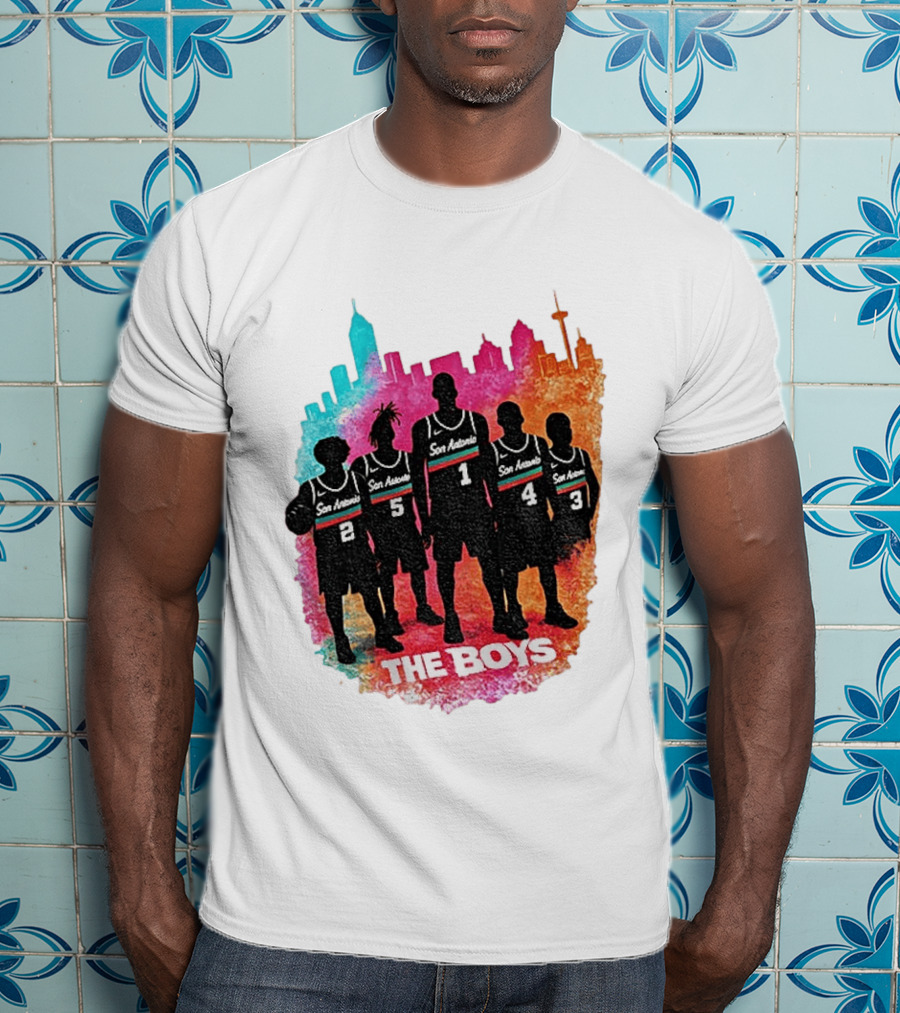 The Boys San Antonio Spurs Classic City Edition Basketball Player T-Shirt