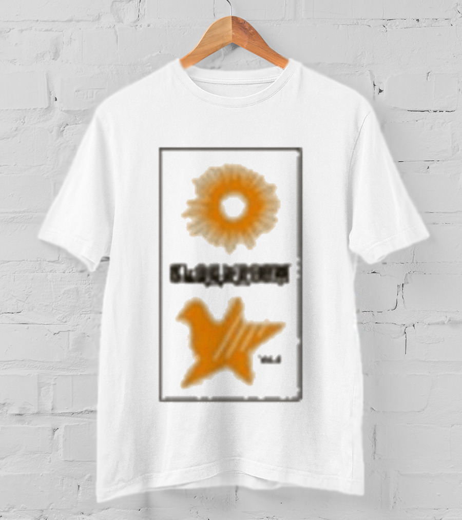 Closed Casket Activities Cloakroom Muff Starburst Bird Symbol Orange T-Shirt
