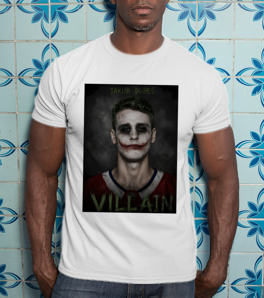 Jakub Dobes Villain Joker Montreal Canadiens Hockey T-Shirt
