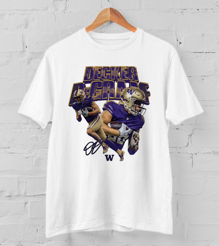Decker DeGraaf Washington Huskies NCAA Football W T-Shirt