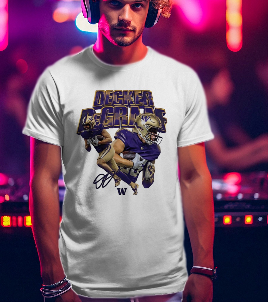 Decker DeGraaf Washington Huskies NCAA Football W T-Shirt
