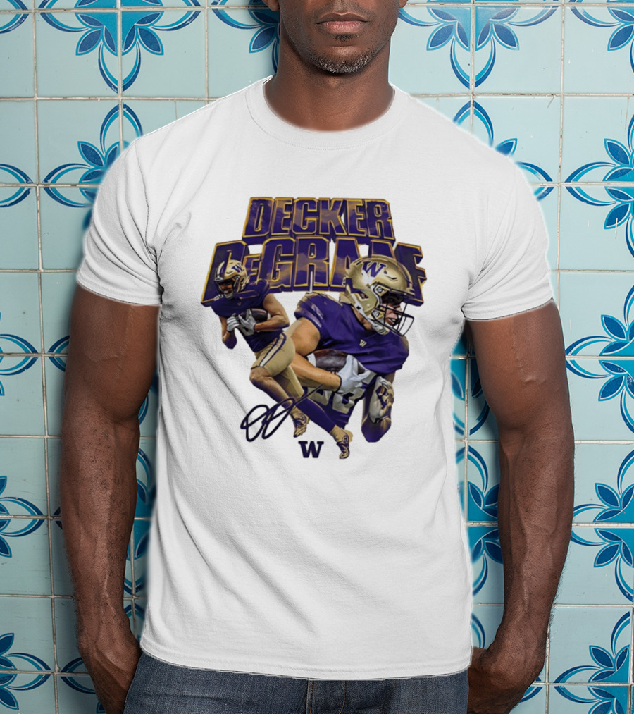 Decker DeGraaf Washington Huskies NCAA Football W T-Shirt