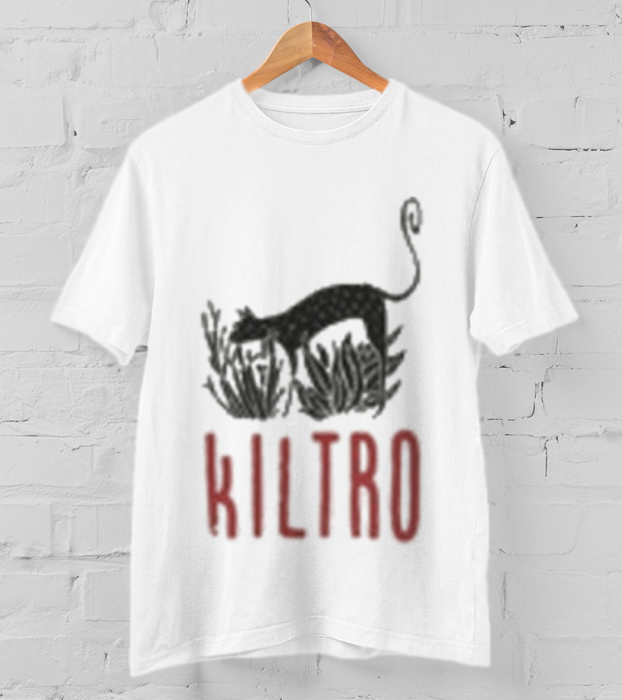 Kiltro Wolf Dog Text With Stylized Canine T-Shirt