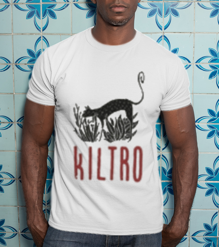 Kiltro Wolf Dog Text With Stylized Canine T-Shirt